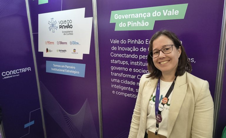 À frente da governança do ecossistema local, Maura Guérios destaca prioridades: medir o impacto da inovação, fortalecer a identidade do Vale do Pinhão e conectar universidades, empresas e empreendedores.